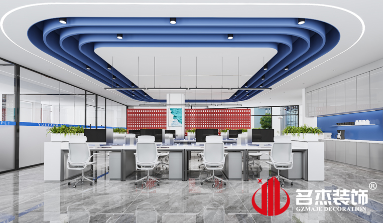 開放辦公區(qū)裝修設計效果